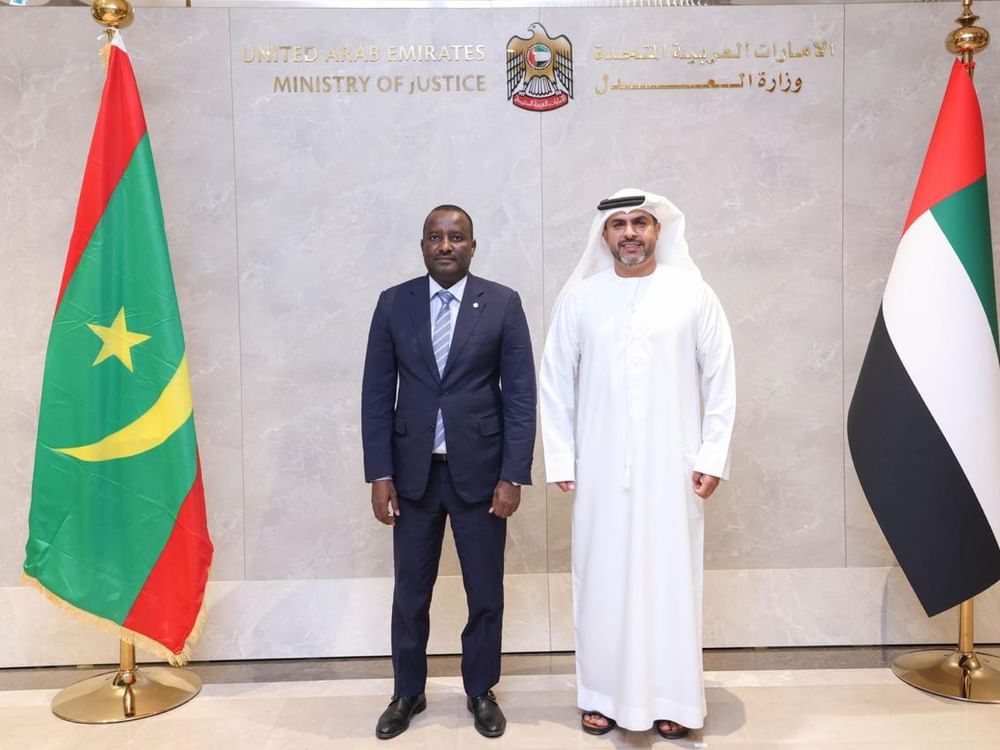 وزير العدل يبحث تعزيز التعاون القضائي مع نظيره الموريتاني