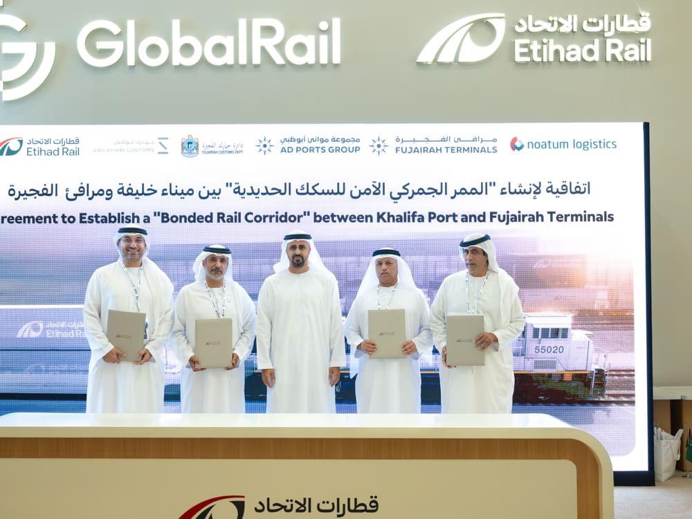 Theyab bin Mohamed bin Zayed witnesses agreement to launch new 'Customs Corridor Project' linking Khalifa Port with Fujairah Terminals
