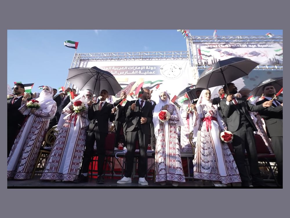 'Operation Chivalrous Knight 3' marks UAE’s 54th Eid Al Etihad with mass wedding in Gaza Strip