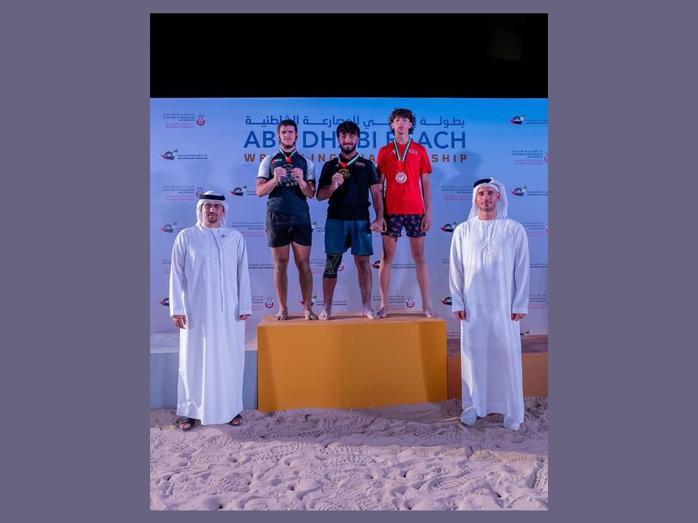 UAE athletes dominate in opening day of Abu Dhabi Beach Wrestling Championship
