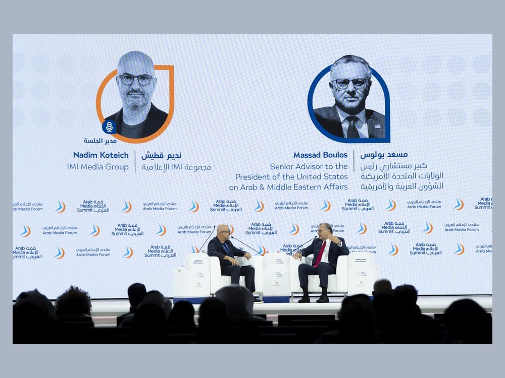 "قمة الإعلام العربي 2026".. مسعد بولس يستعرض رؤية واشنطن تجاه أبرز قضايا المنطقة والتحولات الدولية