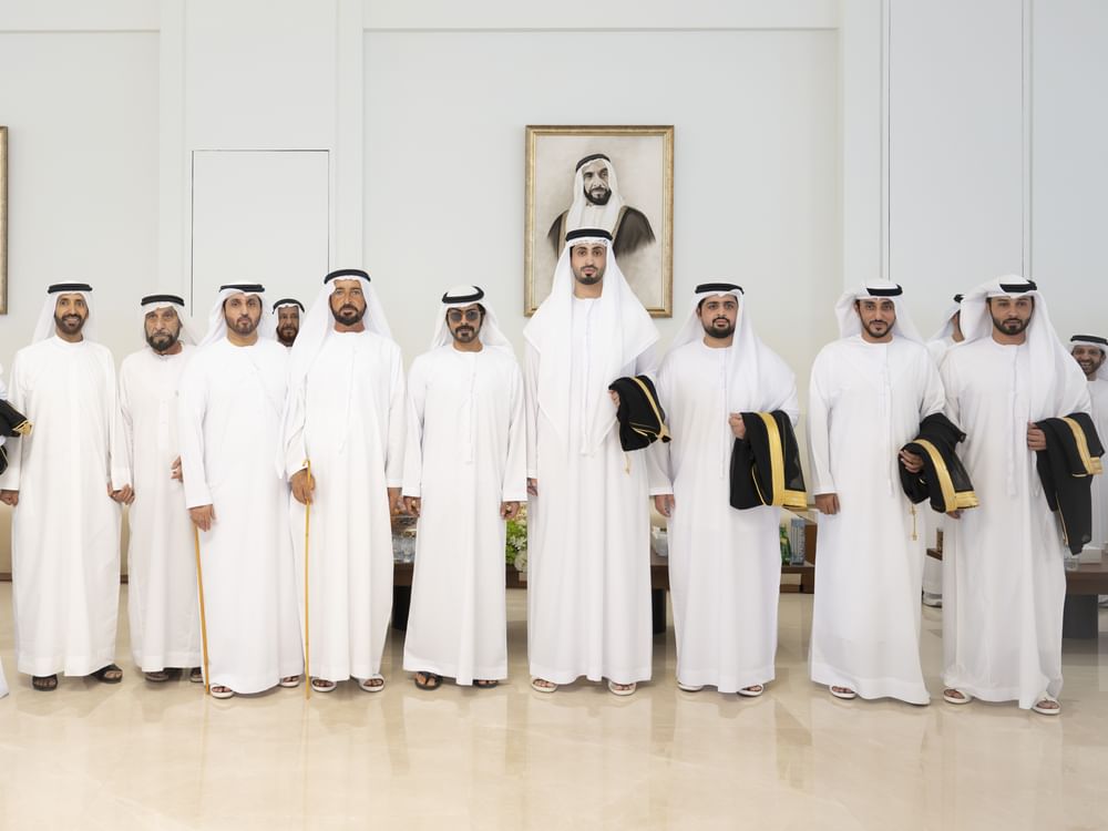 Khalifa bin Tahnoon bin Mohammed attends wedding reception at Majlis Al Shiwayb