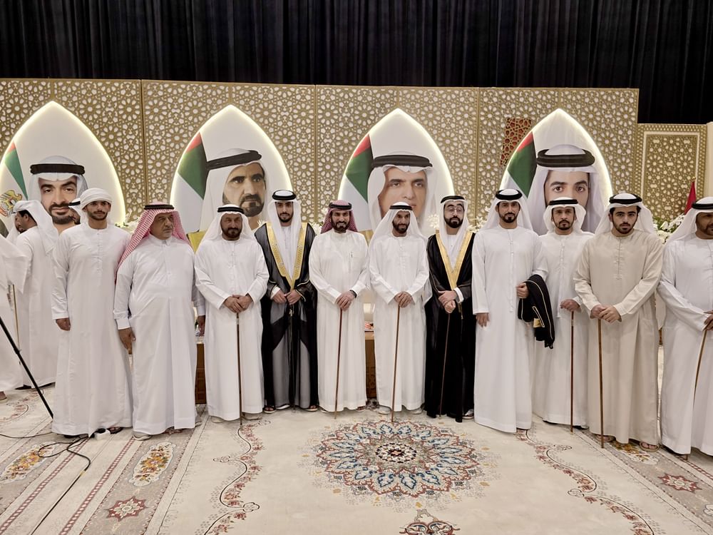  الشيوخ يحضرون حفل أفراح الخاطري في رأس الخيمة