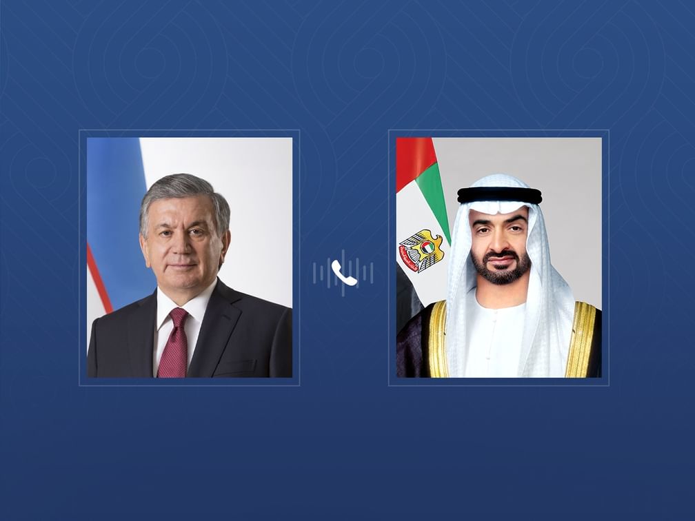 UAE President receives phone call from President of Uzbekistan affirming solidarity with the UAE