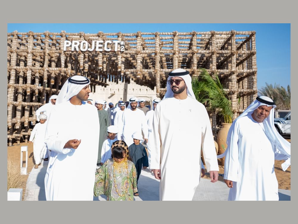 Sultan bin Hamdan bin Zayed visits Project 02 at Mzeer’ah Fort in Al Dhafra Region