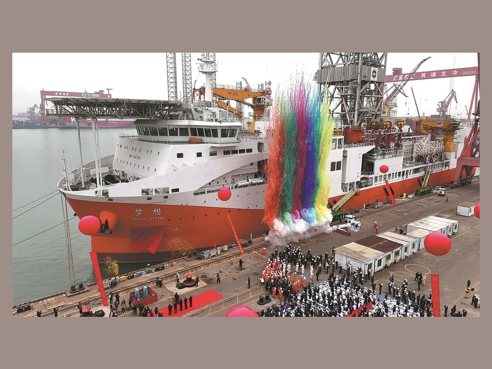 China's deep-water drilling ship starts sea trial | Emirates News Agency