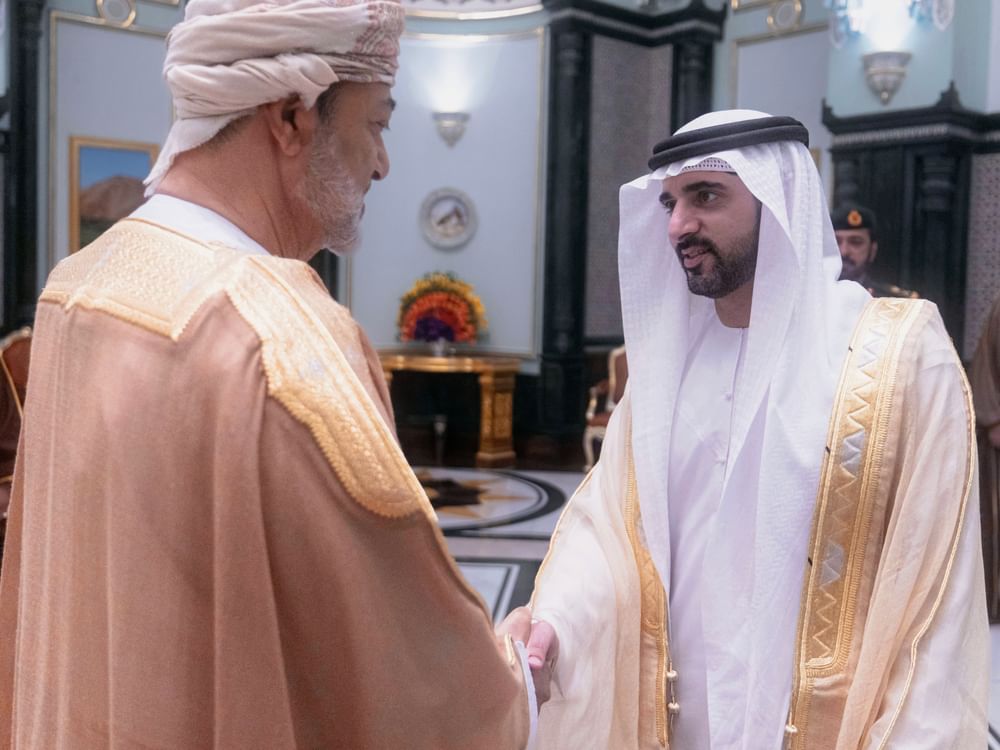 سلطان عُمان يستقبل حمدان بن محمد 