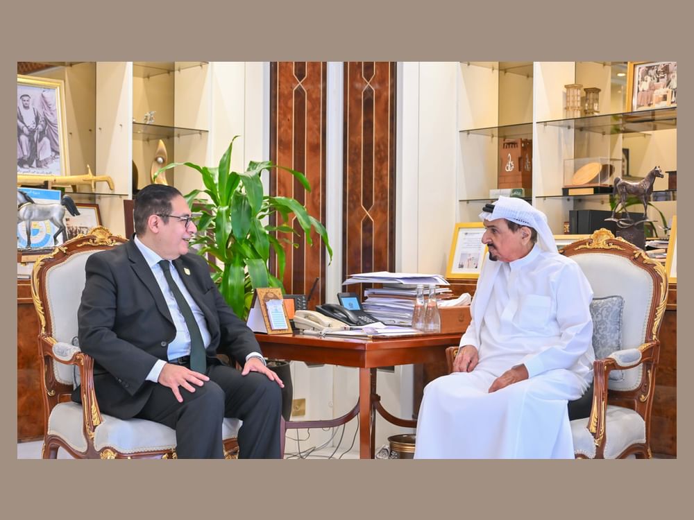 Ajman Ruler receives President of Cairo University
