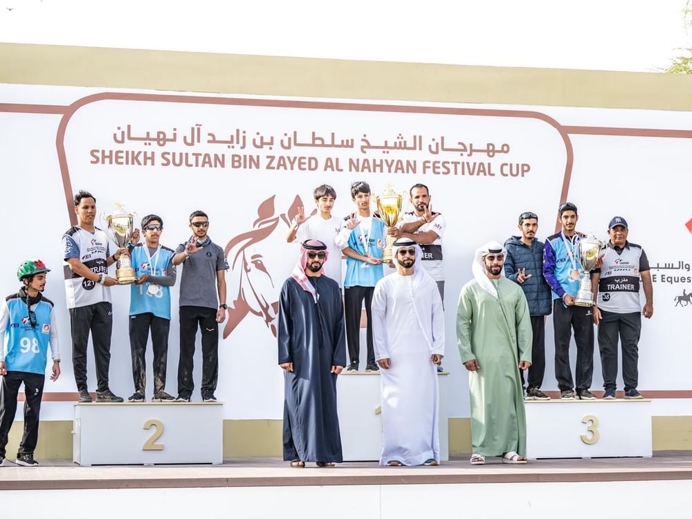 الفارس محمد راشد مغير بطل "الشباب والناشئين" بمهرجان سلطان بن زايد للقدرة