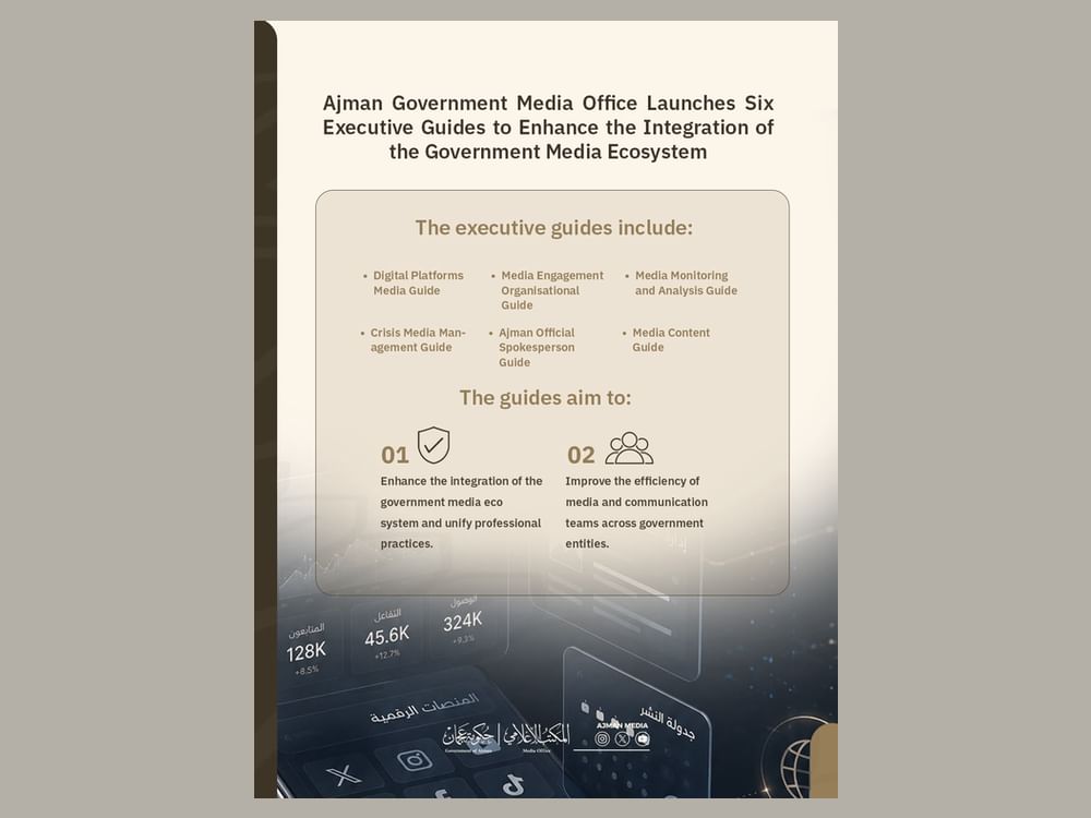 Ajman Government Media Office launches six implementation guides to enhance government media ecosystem