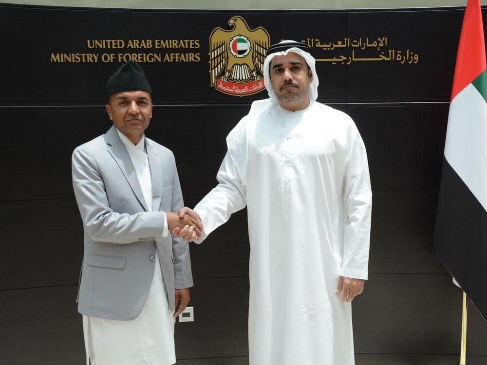 Deputy Director of MoFA Dubai Office receives credentials of Consul General of Nepal