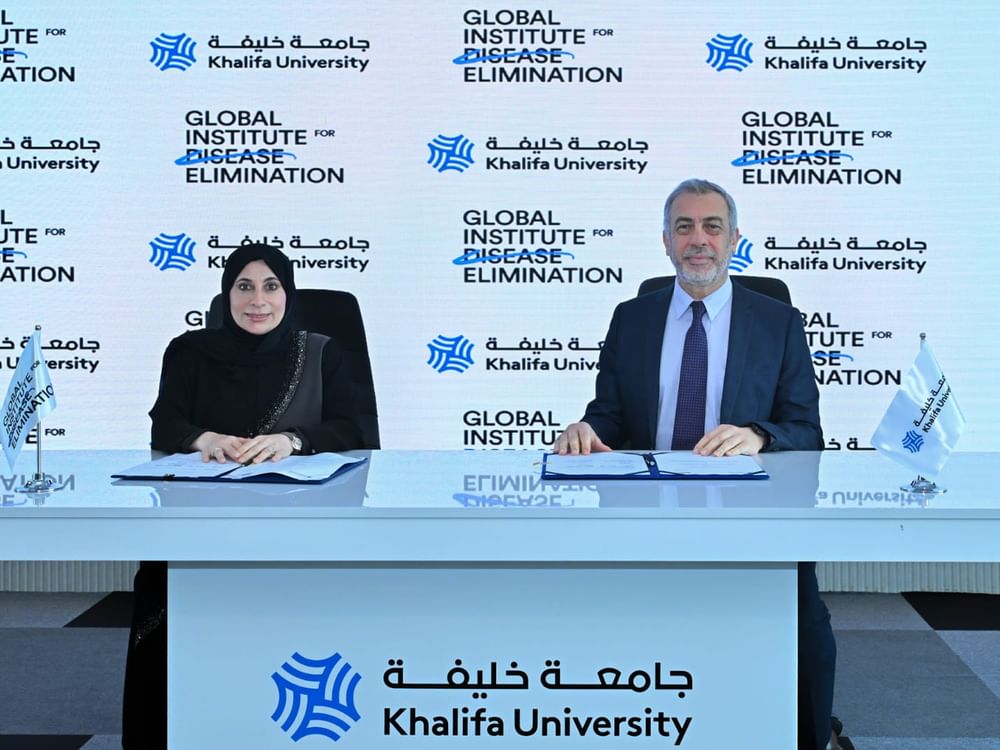 تعاون بين جامعة خليفة والمعهد العالمي للقضاء على الأمراض المعدية