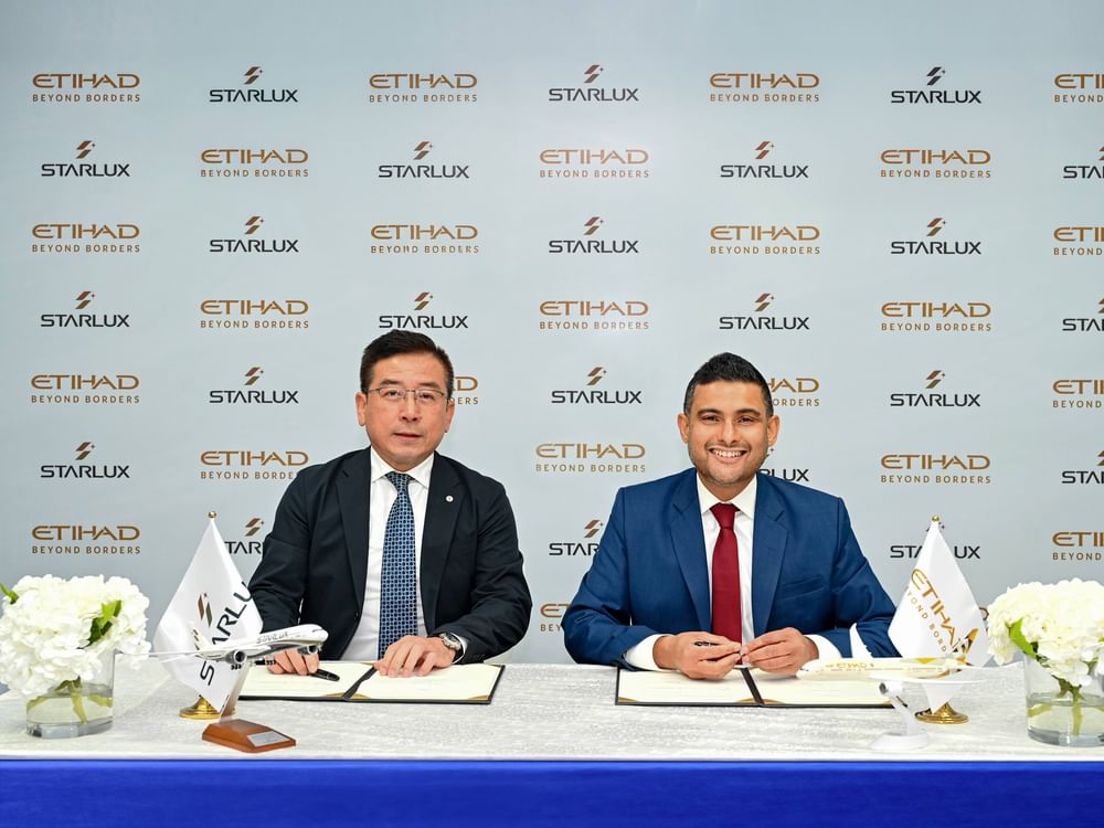 Etihad Airways et STARLUX Airlines signent un partenariat stratégique de partage de codes