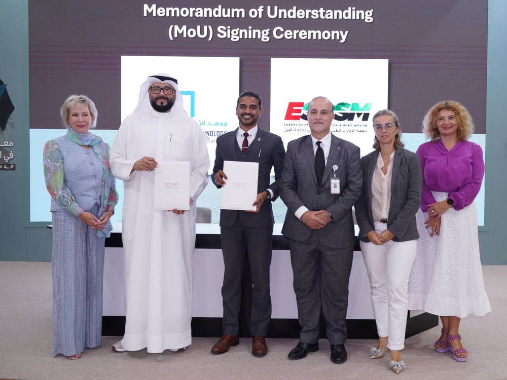 تفاهم بين معهد التكنولوجيا التطبيقية في أبوظبي وجمعية الإمارات للطب الرياضي