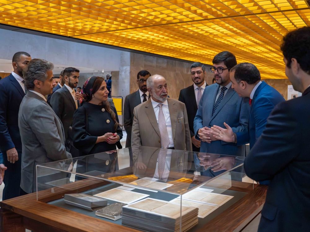 حاكم الشارقة يزور الأرشيف الوطني البرتغالي