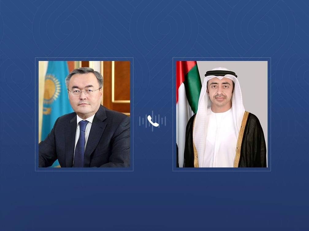 Abdullah bin Zayed, Kazakhstan's FM discuss bilateral relations, regional, international developments by phone