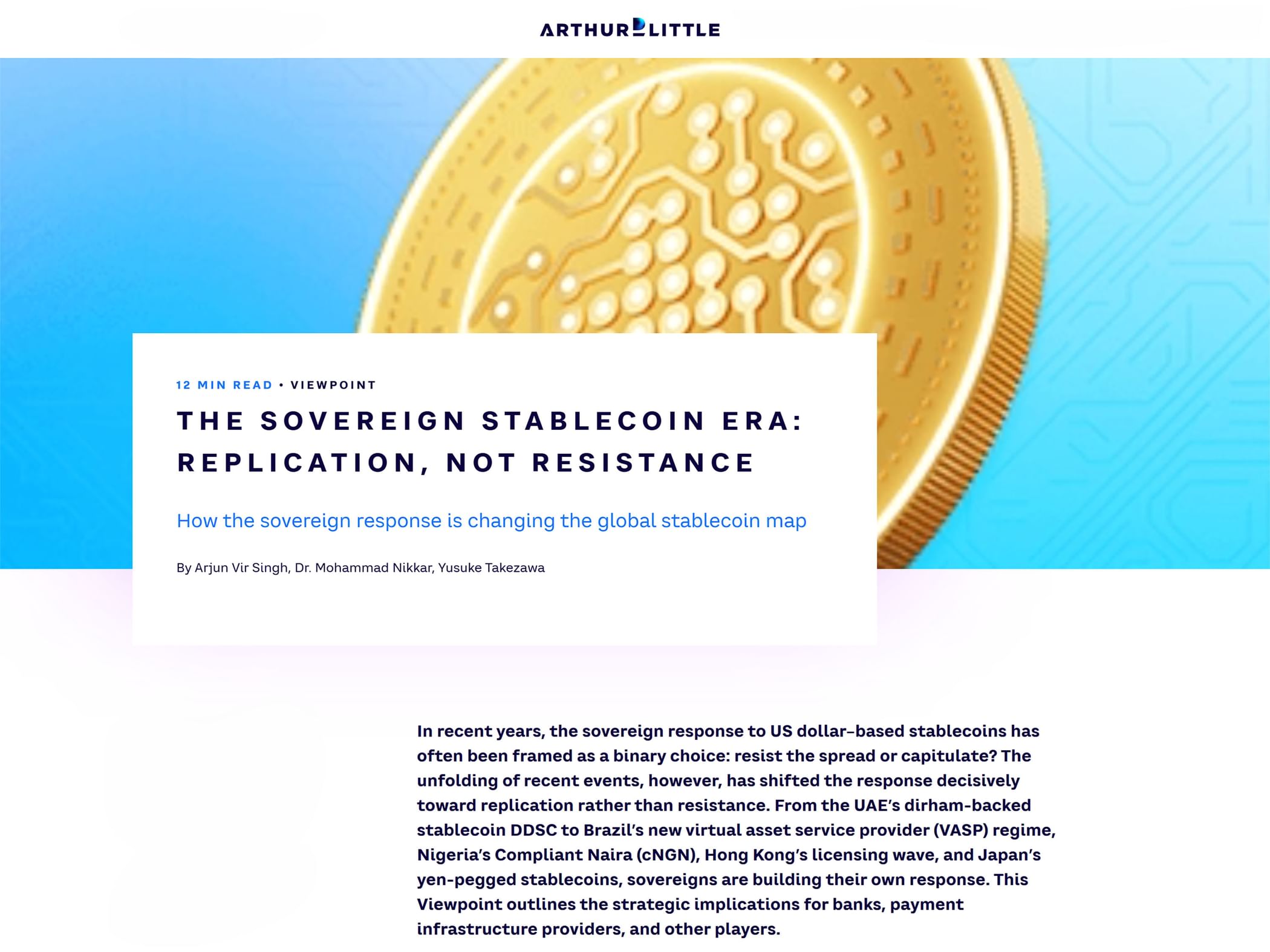 UAE leads the region into new era of regulated stablecoins: Report