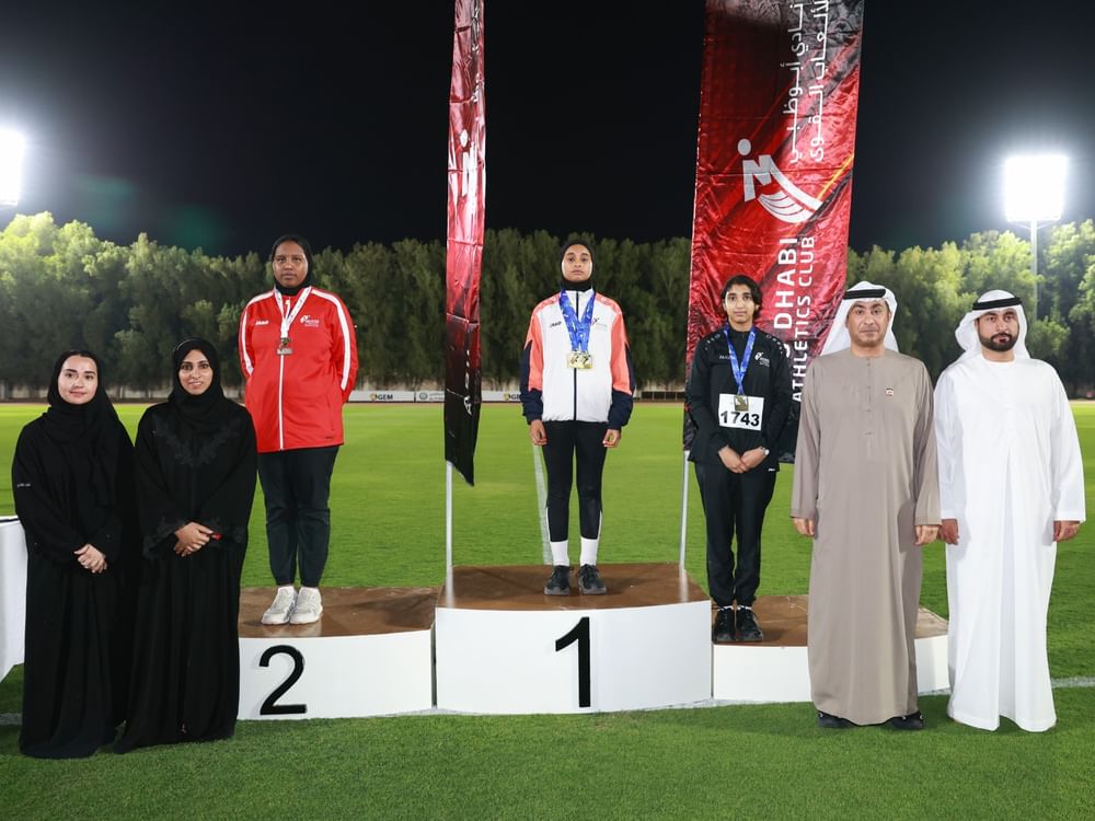 نادي أبوظبي لألعاب القوى يتوج الفائزين في البطولة الرمضانية بالعين