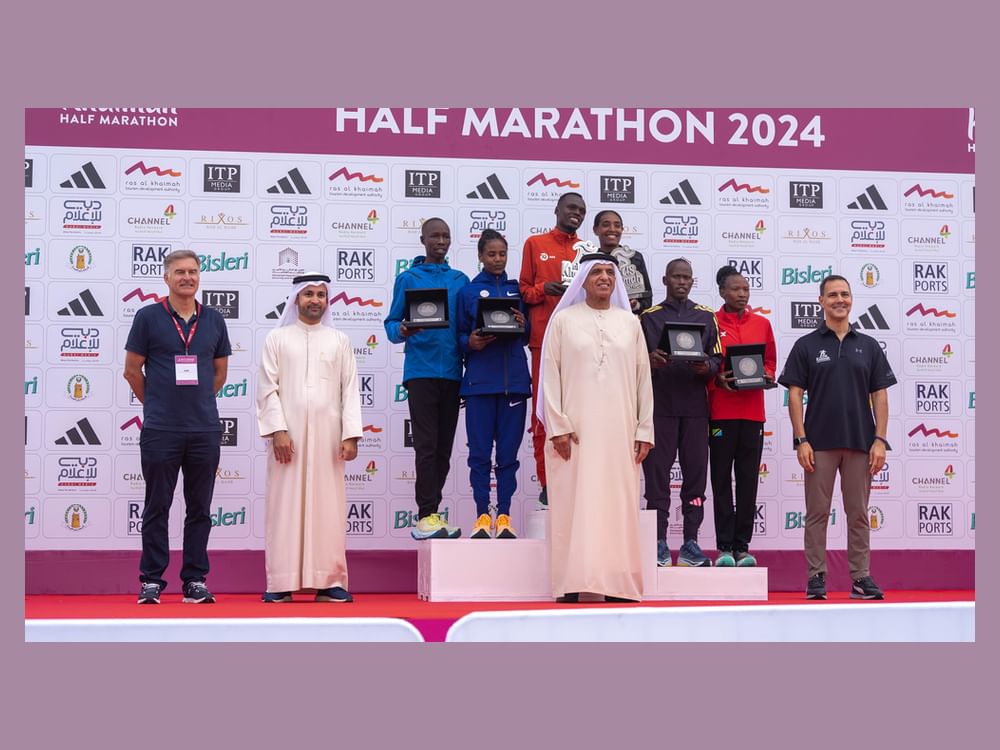 RAK Ruler attends Ras Al Khaimah Half Marathon 2024 Emirates News Agency