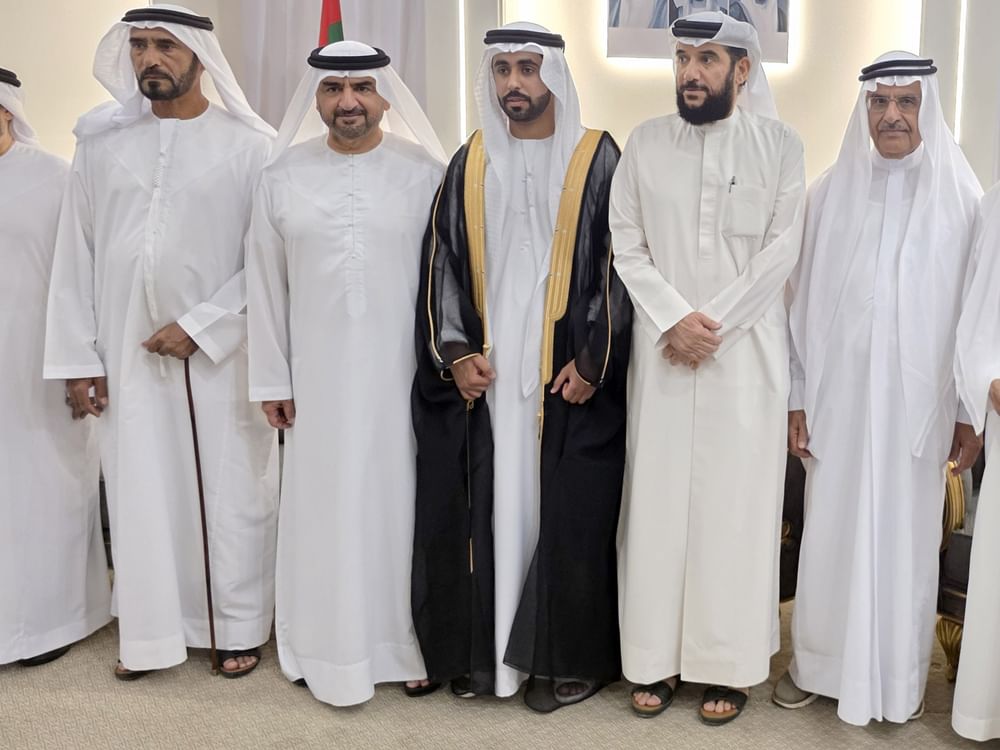 عبدالله بن سالم القاسمي يشهد حفل زفاف راشد علي أحمد المزروع