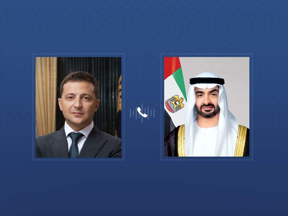 El presidente de Ucrania condena los ataques iraníes en una llamada con el presidente de Emiratos