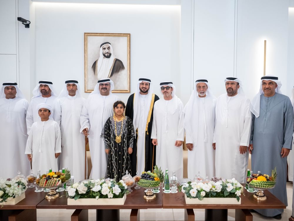 هزاع بن زايد يحضر حفل استقبال بمناسبة زفاف سعيد راشد سعيد النعيمي