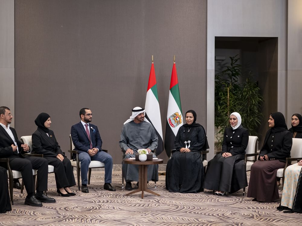 رئيس الدولة يلتقي طلبة الإمارات في إطار زيارة دولة إلى ألمانيا