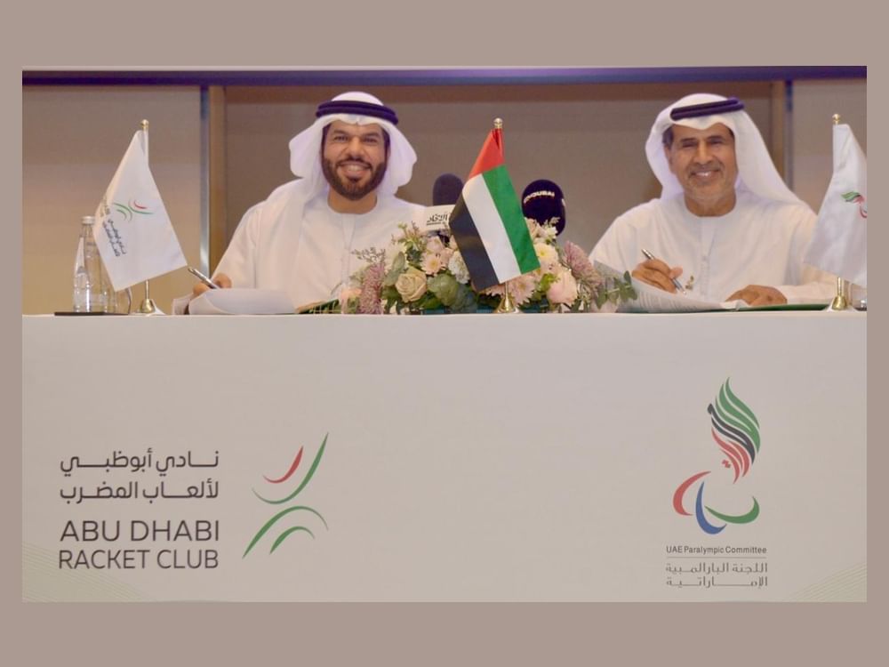 البارالمبية الوطنية وأبوظبي لألعاب المضرب يوقعان مذكرة تفاهم