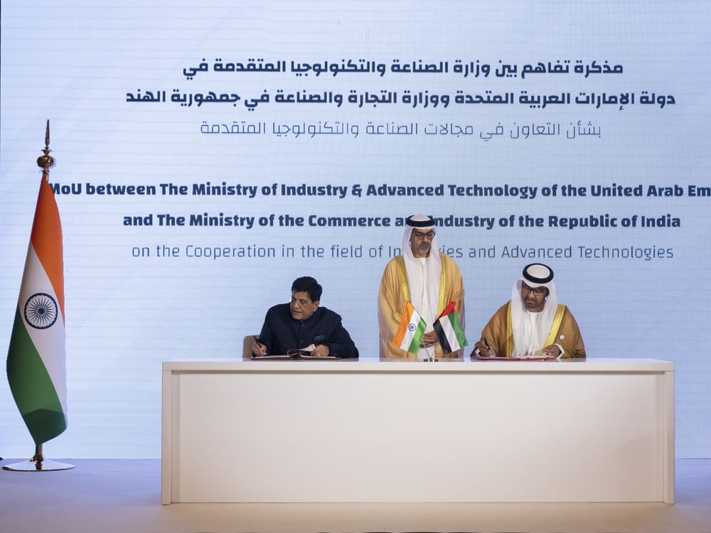 UAE, India sign MoU to drive investment, collaboration in industry, advanced technologies