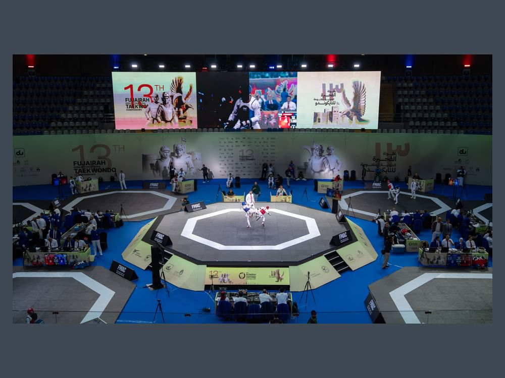  بطولة الفجيرة الدولية للتايكواندوتواصل فعالياتها وسط منافسات حامية