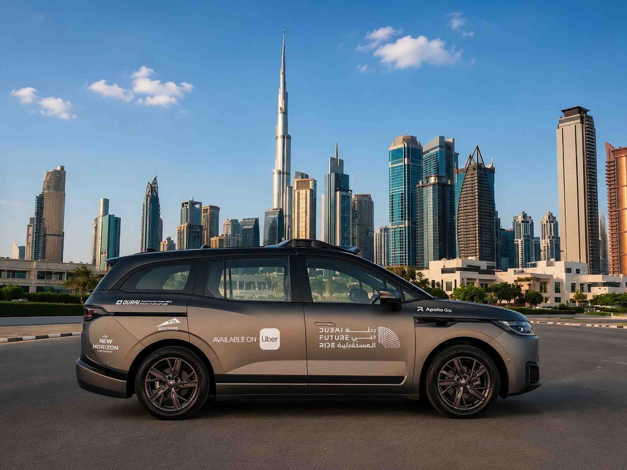 Uber launches Baidu’s fully driverless Apollo Go in Dubai
