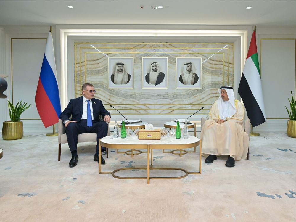 Saqr Ghobash receives Head of Russia-UAE Parliamentary Friendship Committee