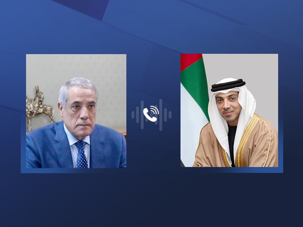 خلال اتصال هاتفي..منصور بن زايد يهنئ نذير العرباوي بتعيينه رئيساً لوزراء الجزائر.