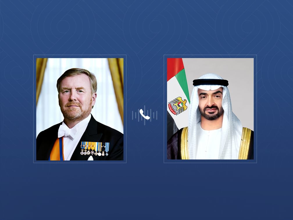 Presidente dos Emirados recebe ligação do rei da Holanda sobre situação regional e segurança