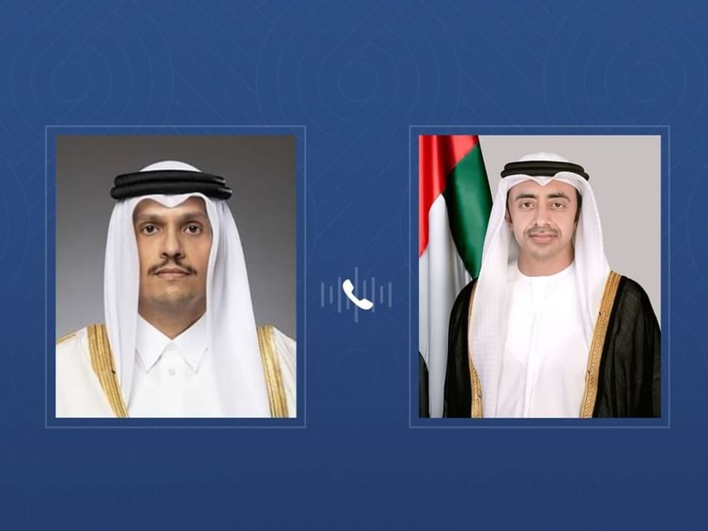 Abdullah bin Zayed, Qatar's Prime Minister and Foreign Minister discuss regional developments by phone