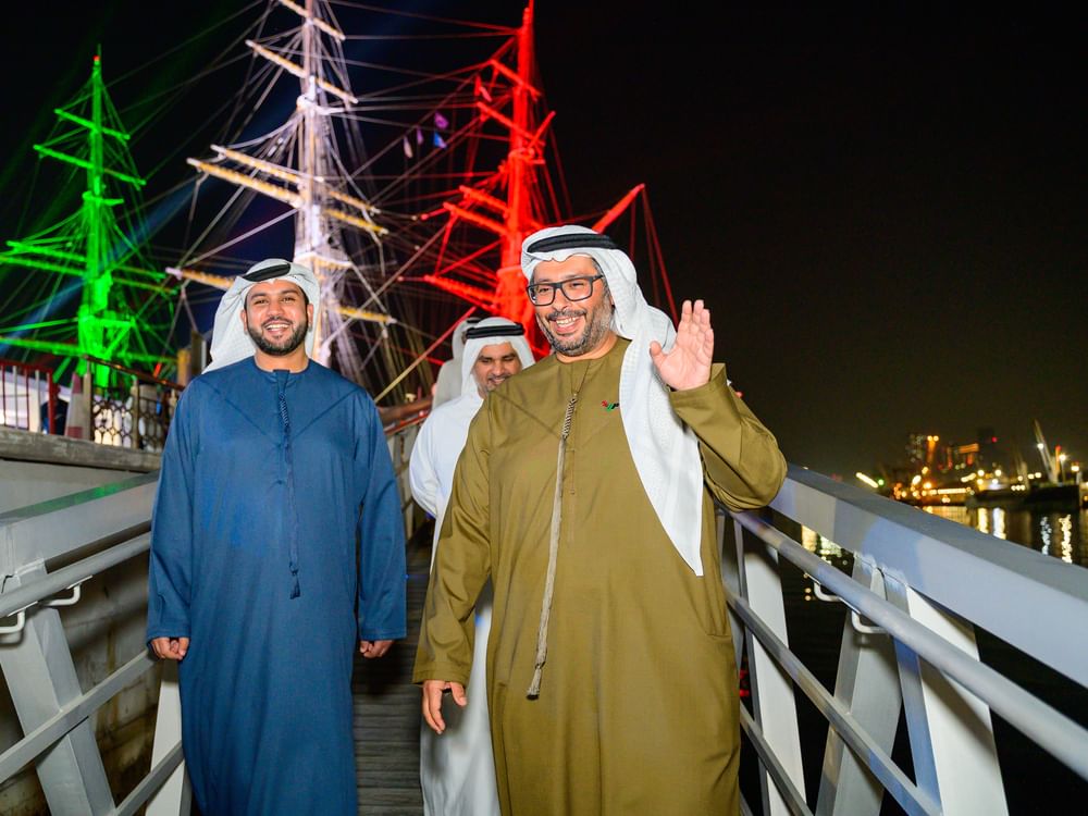 أحمد بن حمدان آل نهيان يزور السفينة التاريخية "أميريجو فسبوتشي"