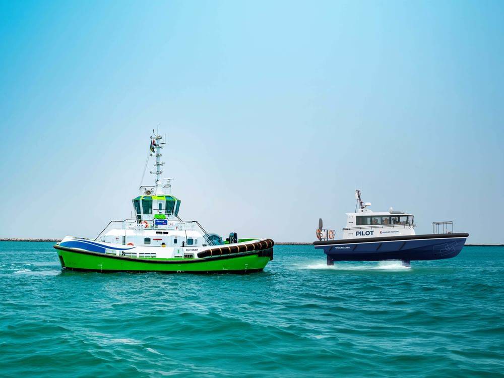 Noatum Maritime acquires 100% electric tug, pilot boats