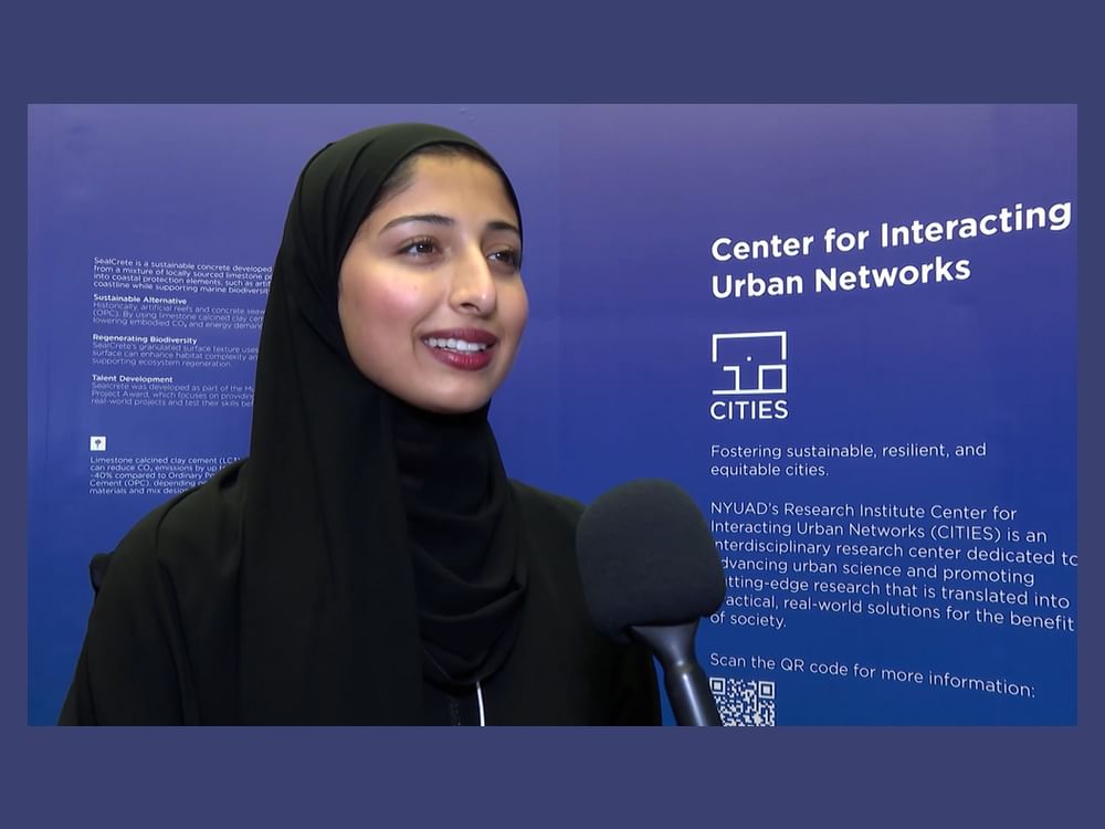 جامعة نيويورك أبوظبي تستعرض أبحاثها ومشاريعها العلمية بقمة أبوظبي للاستدامة