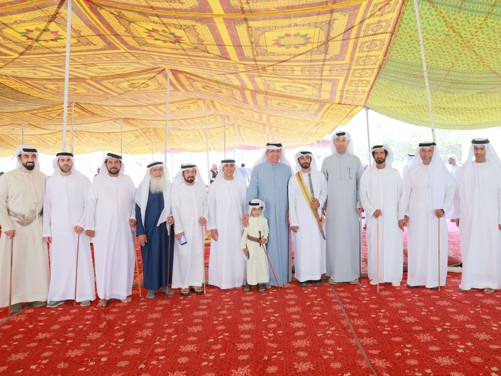 سالم بن سلطان القاسمي يحضر حفل زفاف سلطان ساعد الشحي برأس الخيمة