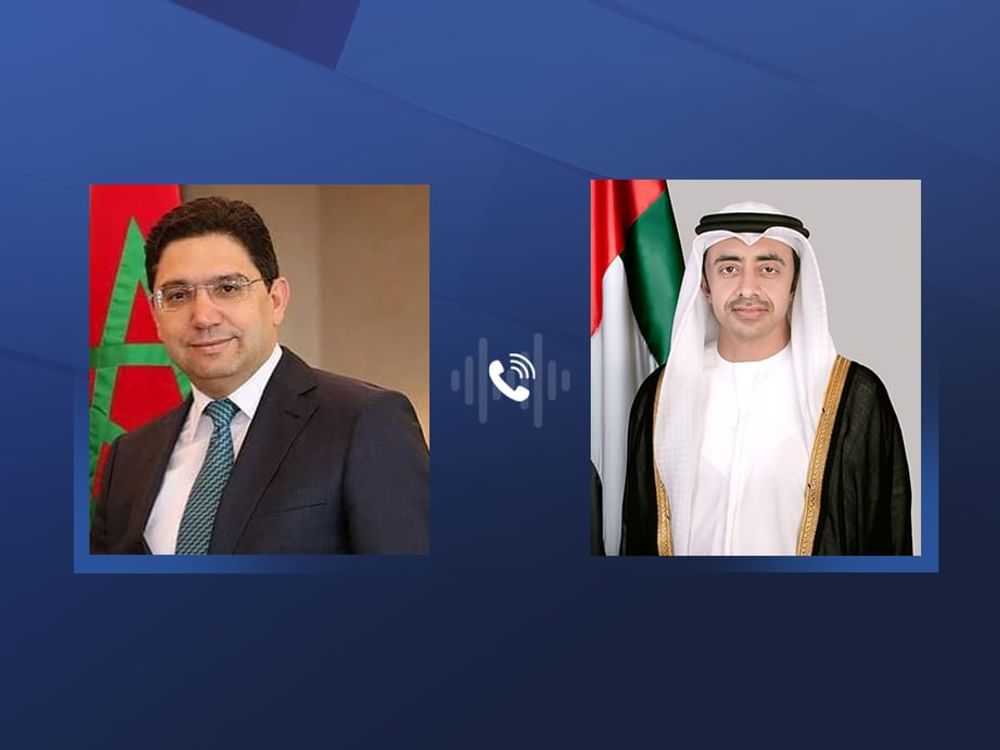 Abdullah bin Zayed e ministro de Relações Exteriores do Marrocos discutem desenvolvimentos na Síria