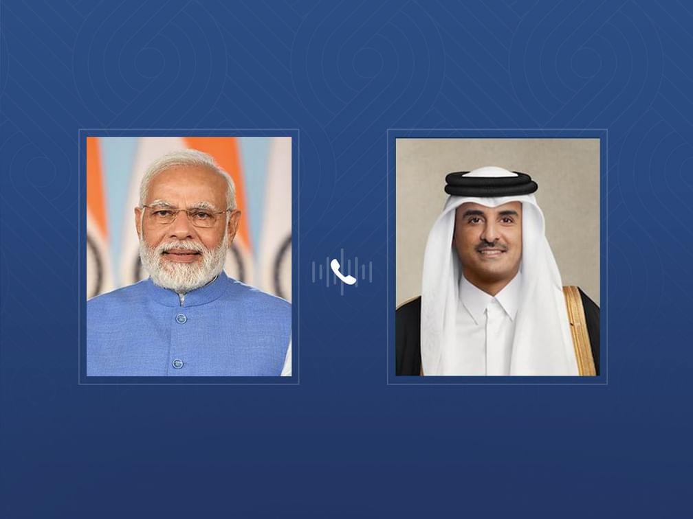 أمير قطر ورئيس الوزراء الهندي يبحثان هاتفيا المستجدات الإقليمية والدولية