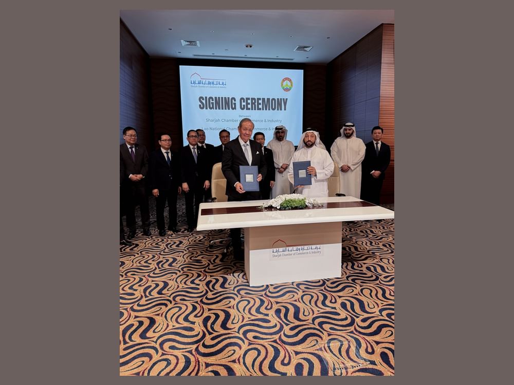 Sharjah Chamber of Commerce & Industry signs MoU with Laos Chamber