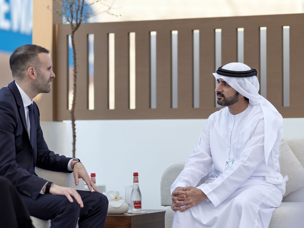Hamdan bin Mohammed meets with Prime Minister of Montenegro at World Governments Summit 2026
