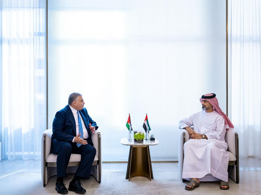 Ammar bin Humaid receives Jordanian ambassador