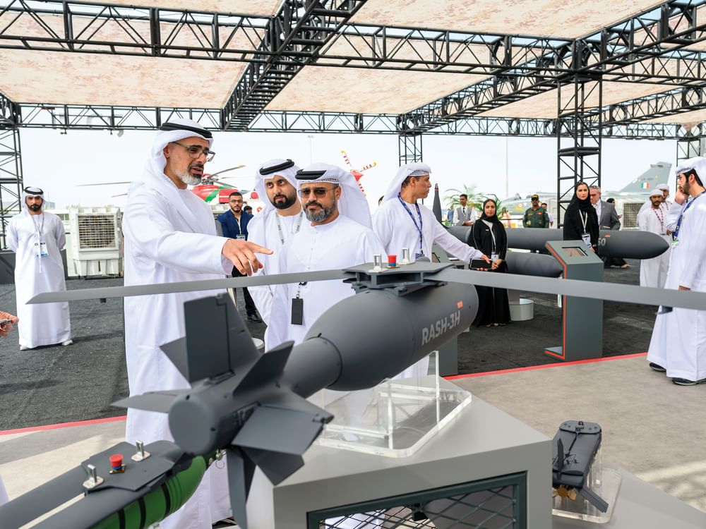 Khaled bin Mohamed bin Zayed reviews latest aircraft innovations and