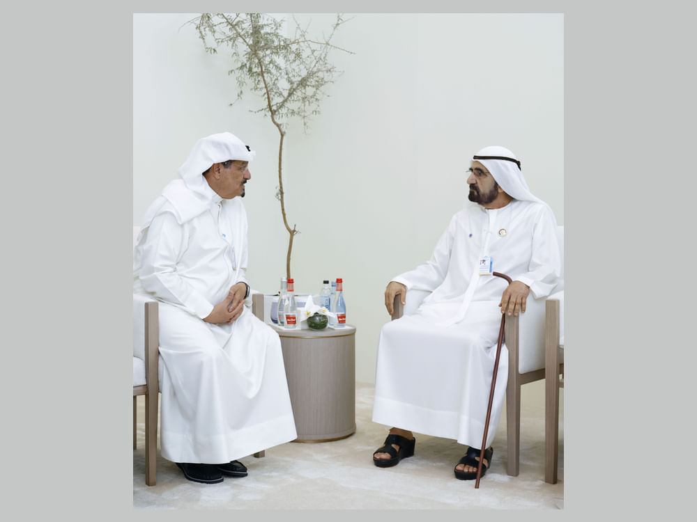 Mohammed bin Rashid meets with Ahmad Abdullah Al-Ahmad Al-Sabah during World Governments Summit