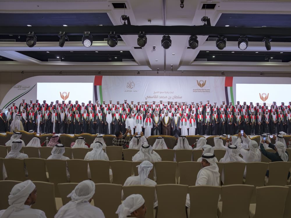 سلطان بن أحمد القاسمي يشهد حفل العرس الجماعي "شارقة الخير" الحادي عشر