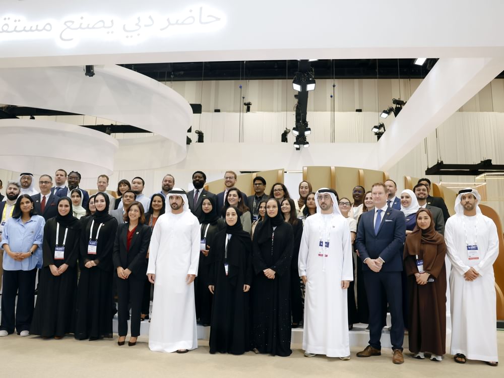 حمدان بن محمد يشهد افتتاح القمة العالمية للمدن في مدينة إكسبو دبي