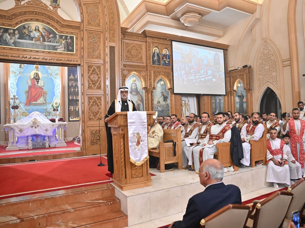 Nahyan bin Mubarak attends Easter celebrations at Egyptian Coptic Orthodox Church in Abu Dhabi