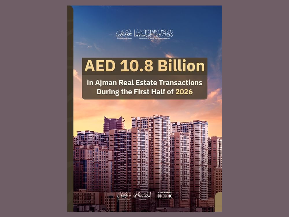 Ajman real estate transactions reach AED10.8 billion in H1 2026